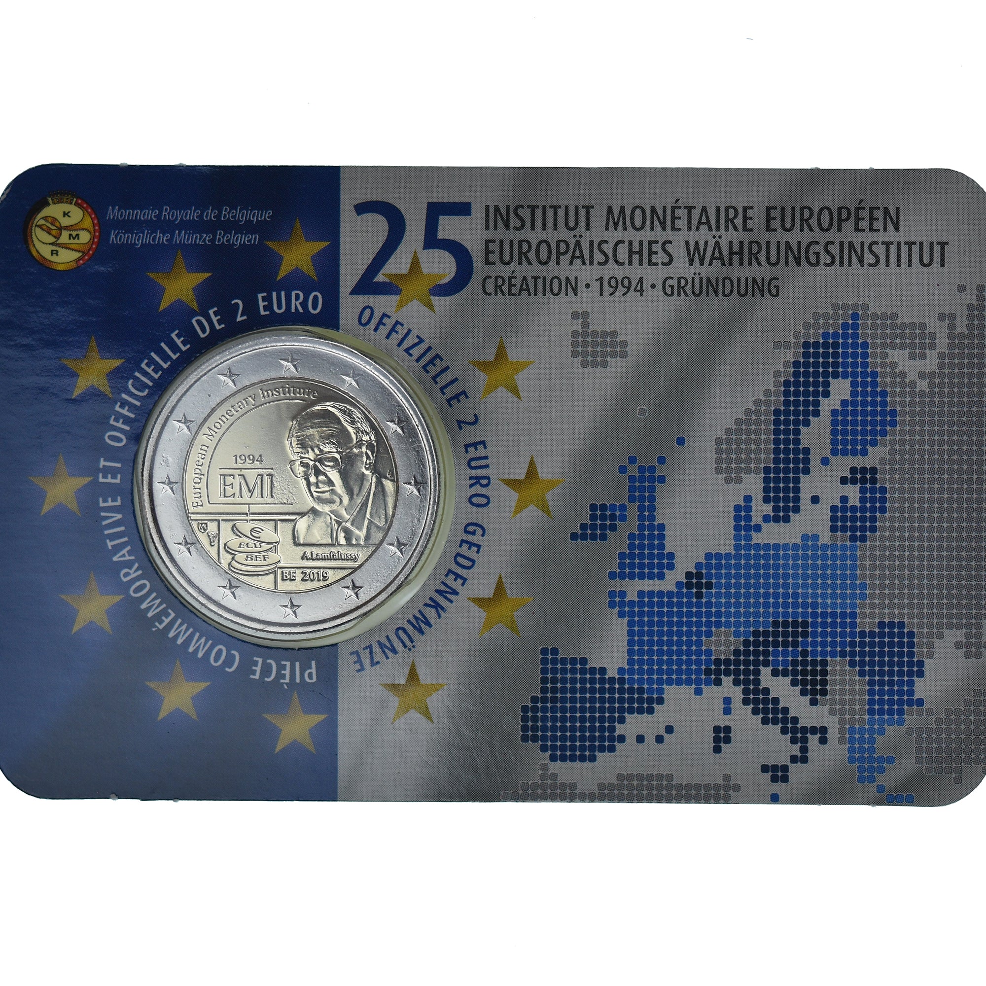 Belgique, 2 Euro, Institut Monétaire Européen, 2019, Royal Belgium Mint, FDC