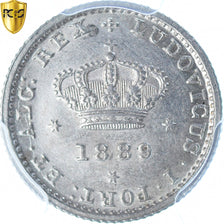 Coin, Portugal, Luiz I, 50 Reis, 1889, Lisbon, PCGS, AU55, AU(55-58), Silver