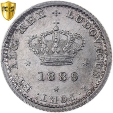 Portugal, Luiz I, 50 Reis, 1889, Lisbon, Silver, PCGS, MS62, KM:506.2
