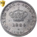 Portugal, Luiz I, 50 Reis, 1889, Lisbon, Zilver, PCGS, MS62, KM:506.2
