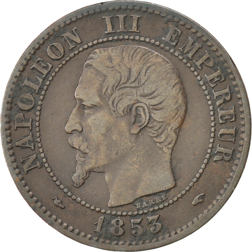 Coin, France, Napoleon III, Napoléon III, 2 Centimes, 1853, Paris, VF(30-35)