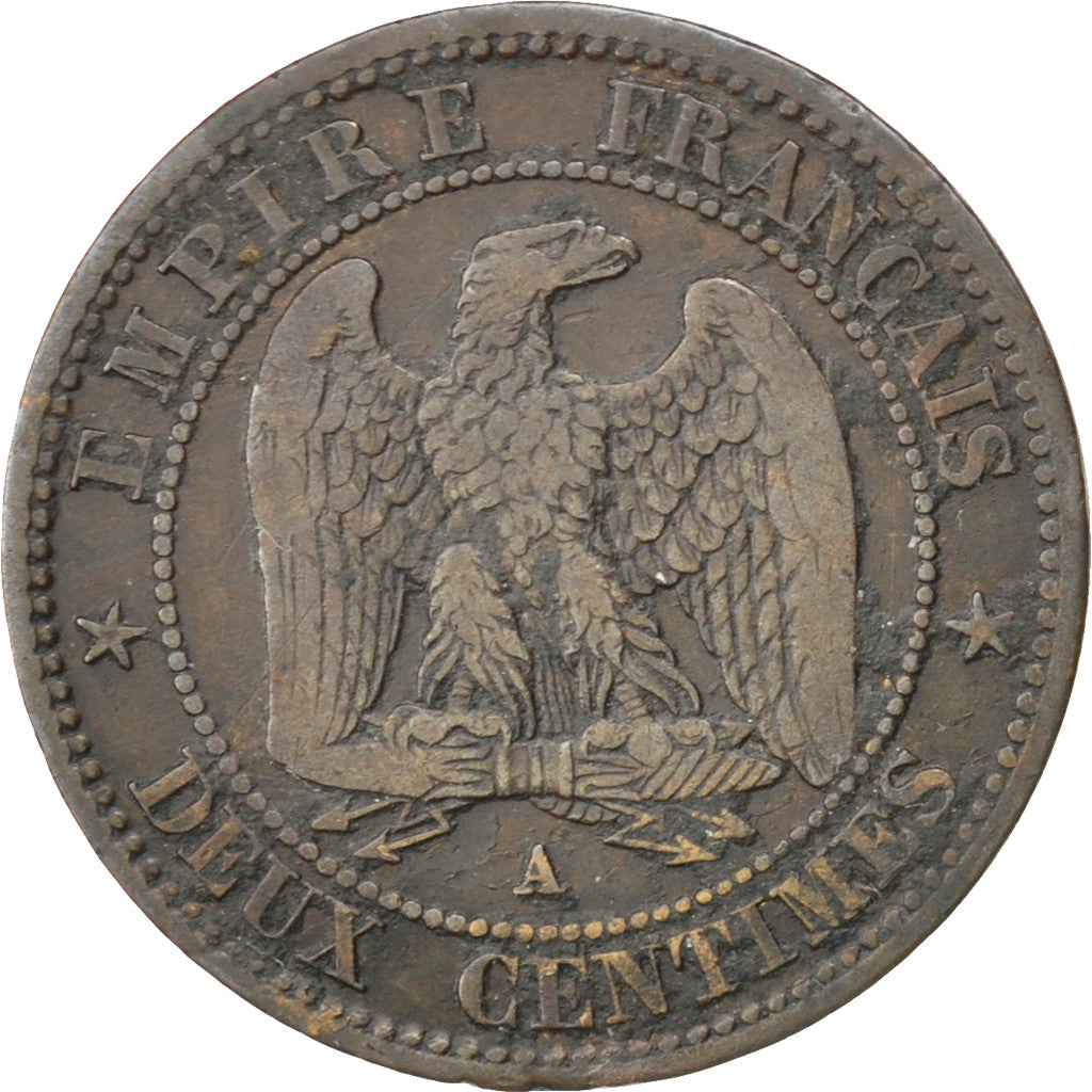 Coin, France, Napoleon III, Napoléon III, 2 Centimes, 1853, Paris, VF(30-35)