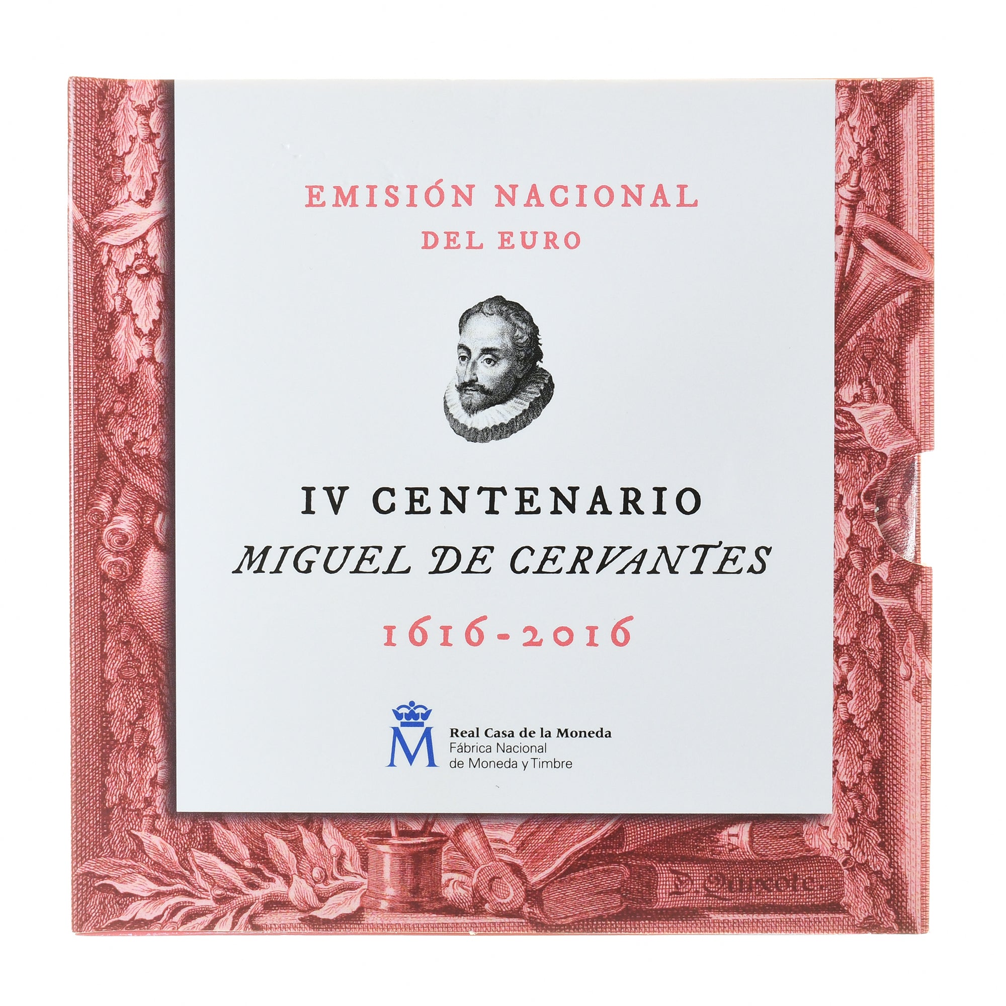 Spagna, Coffret 1c. à 2€, Miguel de Cervantes, 2016, Madrid, BU, FDC, N.C.