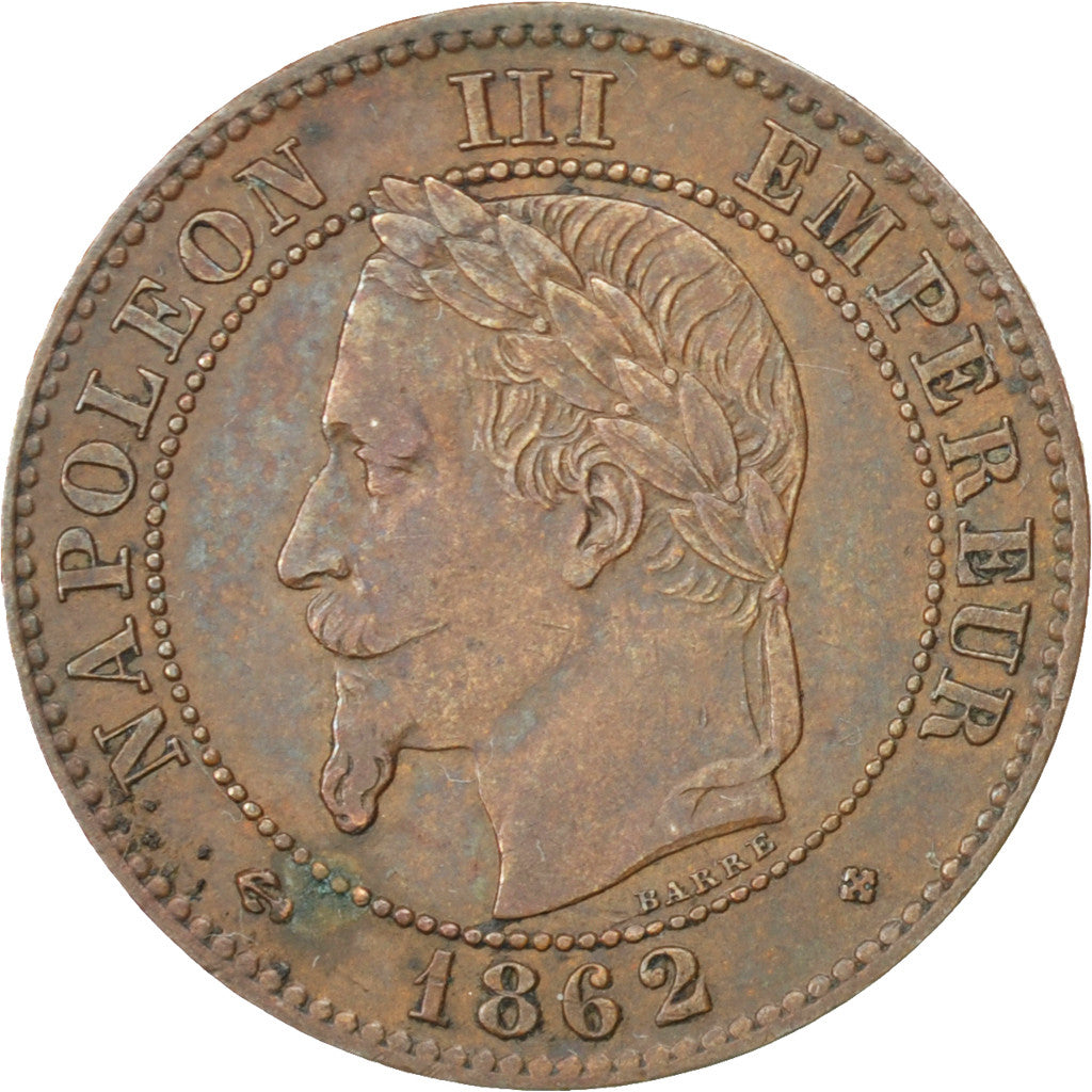 Monnaie, France, Napoleon III, Napoléon III, 2 Centimes, 1862, Strasbourg
