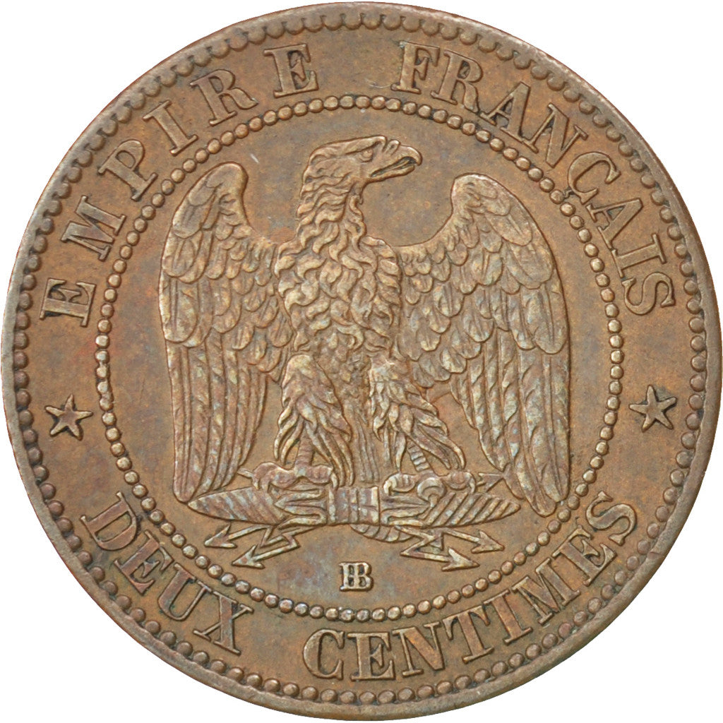 Monnaie, France, Napoleon III, Napoléon III, 2 Centimes, 1862, Strasbourg