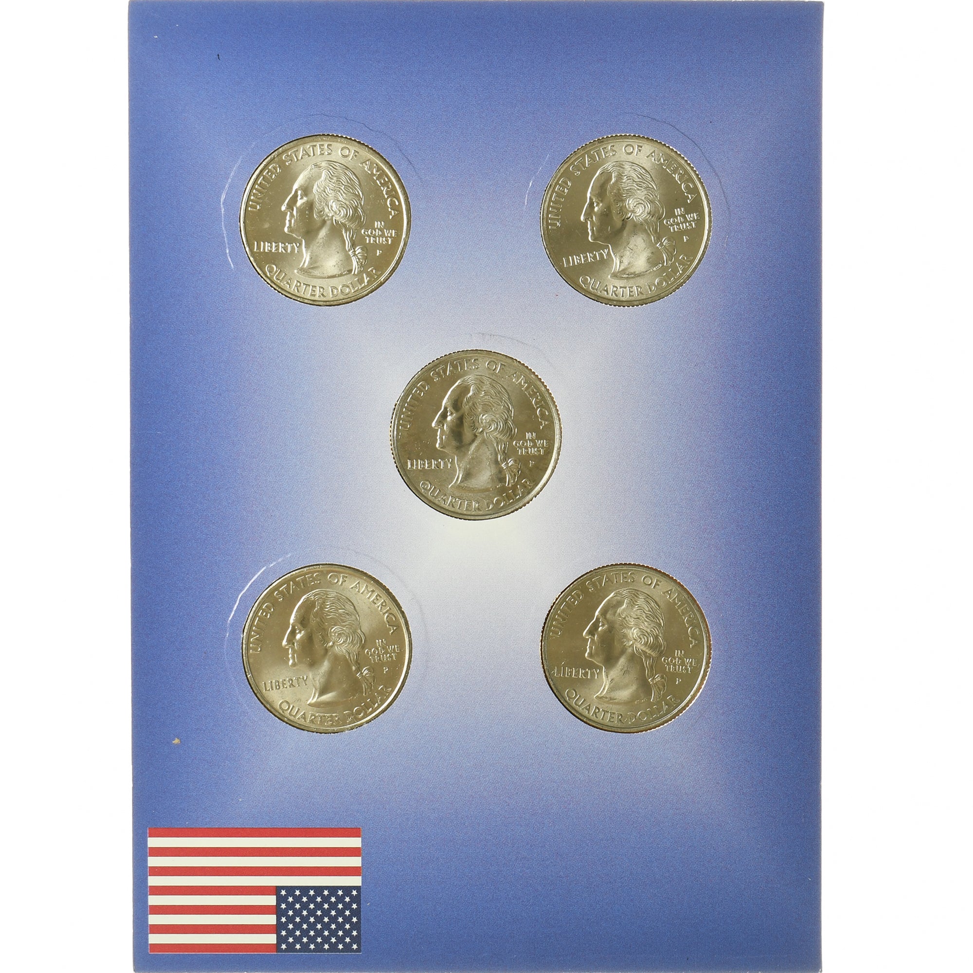 Frankreich, Quarters set, 2002, Philadelphia, UNZ, Copper-Nickel Clad Copper