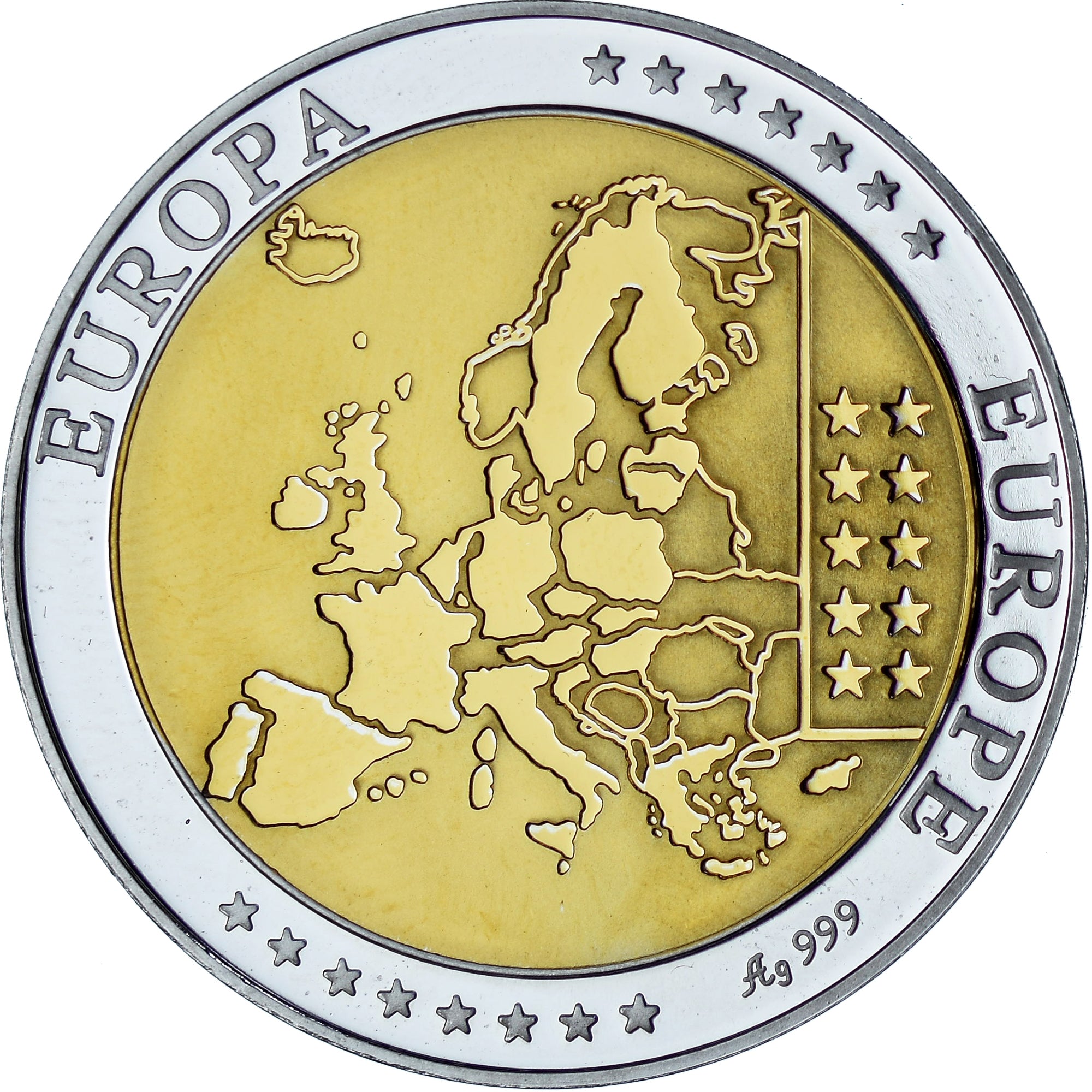 France, Medal, L'Arc de Triomphe, BE, MS(65-70), Gold plated silver