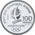 Frankreich, Albertville - Slalom, 100 Francs, 1990, Monnaie de Paris, BE, STGL