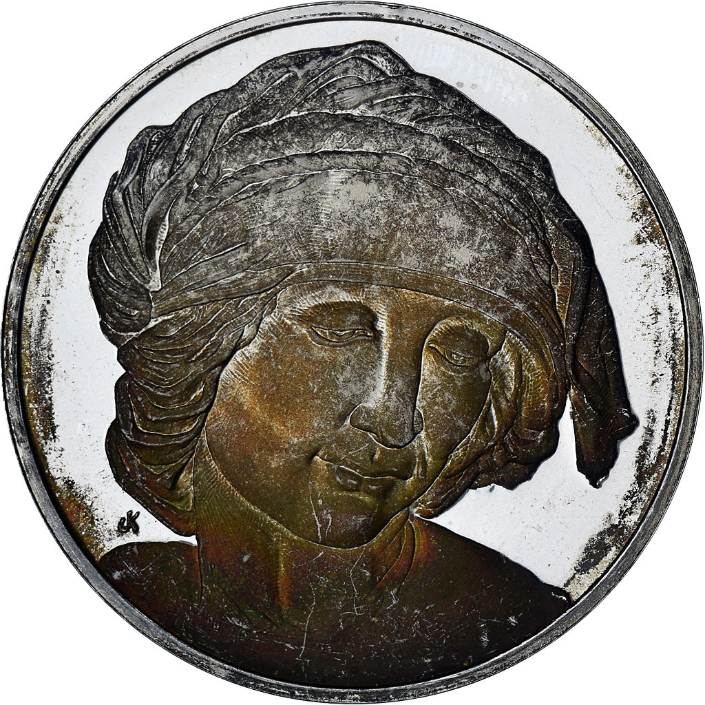 France, Medal, Léonard de Vinci, étude pour saint Anne, Proof, MS(60-62)