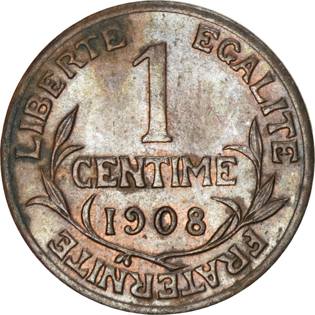 Coin, France, Dupuis, Centime, 1908, Paris, AU(50-53), Bronze, KM:840