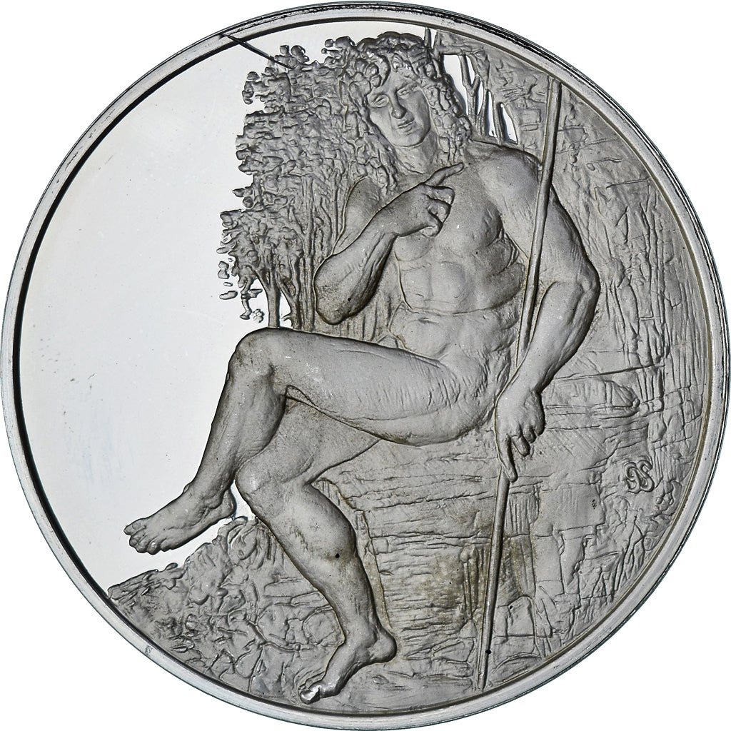 France, Médaille, Léonard de Vinci, saint Jean-Baptiste, Proof, SPL, Argent