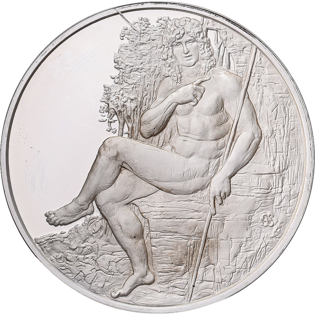 France, Medal, Léonard de Vinci, saint Jean-Baptiste, Proof, MS(63), Silver