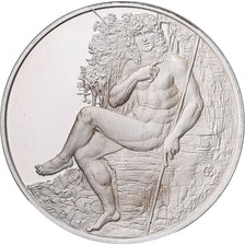 France, Medal, Léonard de Vinci, saint Jean-Baptiste, Proof, MS(63), Silver