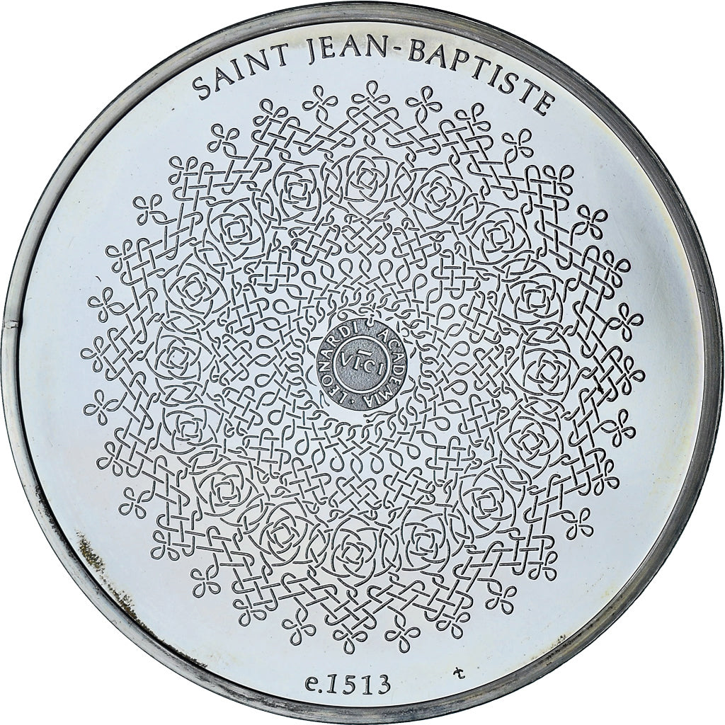 France, Médaille, Léonard de Vinci, saint Jean-Baptiste, Proof, SPL, Argent