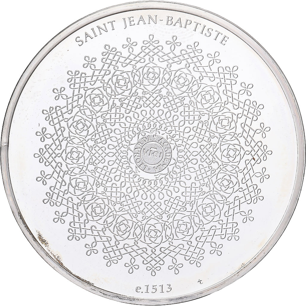 France, Medal, Léonard de Vinci, saint Jean-Baptiste, Proof, MS(63), Silver
