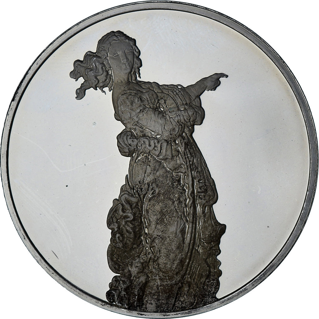 France, Medal, Léonard de Vinci, dame au doigt tendu, Proof, MS(63), Silver