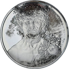 France, Medal, Léonard de Vinci, tête d'homme, Proof, MS(63), Silver