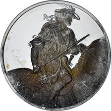 France, Medal, Léonard de Vinci, adolescent à cheval, Proof, MS(60-62), Silver