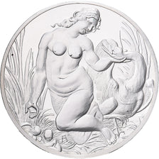 France, Medal, Léonard de Vinci, Léda et le cygne, Proof, MS(64), Silver