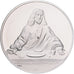 France, Médaille, Léonard de Vinci, le Christ, détail de la Cène, Proof, Argent