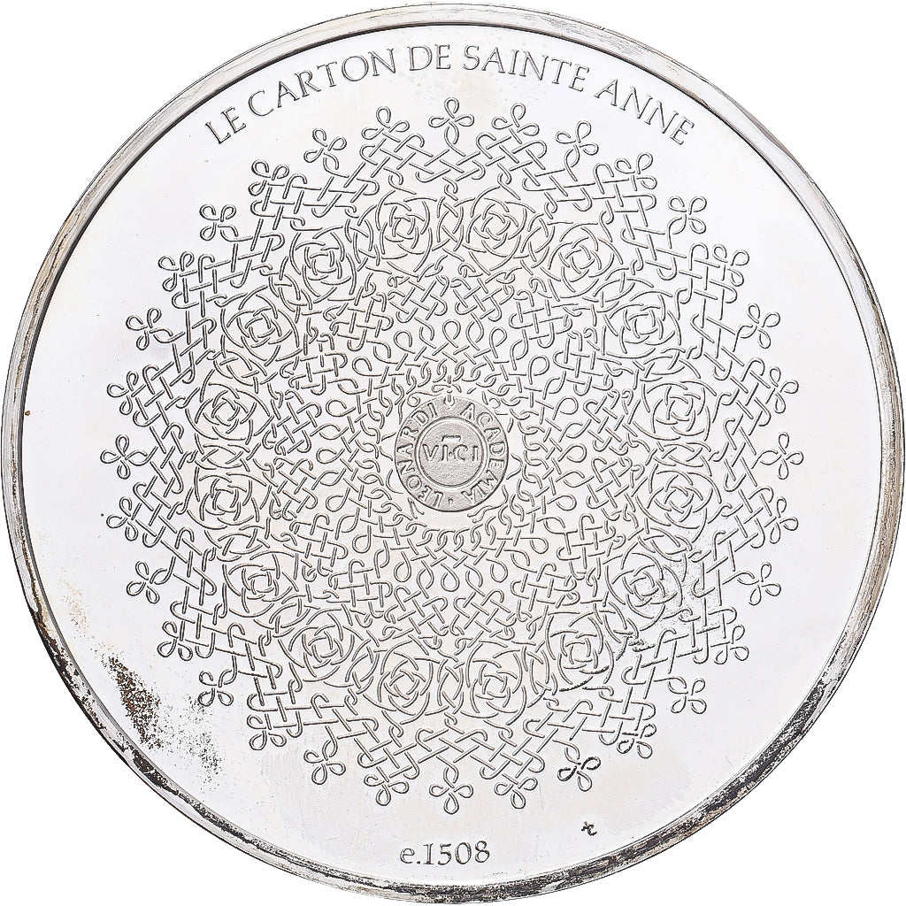 France, Medal, Léonard de Vinci, le carton de saint Anne, Proof, MS(64), Silver