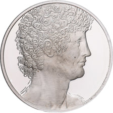 France, Medal, Léonard de Vinci, portrait d'un jeune homme, Proof, MS(64)
