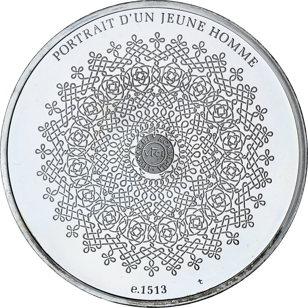 France, Médaille, Léonard de Vinci, portrait d'un jeune homme, Proof, SPL+