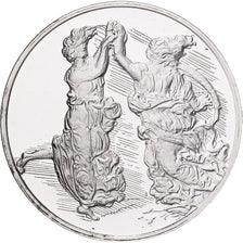 France, Medal, Léonard de Vinci, jeunes filles dansant, Proof, MS(64), Silver