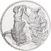 France, Medal, Léonard de Vinci, jeunes filles dansant, Proof, MS(64), Silver