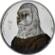 France, Médaille, Léonard de Vinci, Mona Lisa (la Joconde), Proof, SPL, Argent