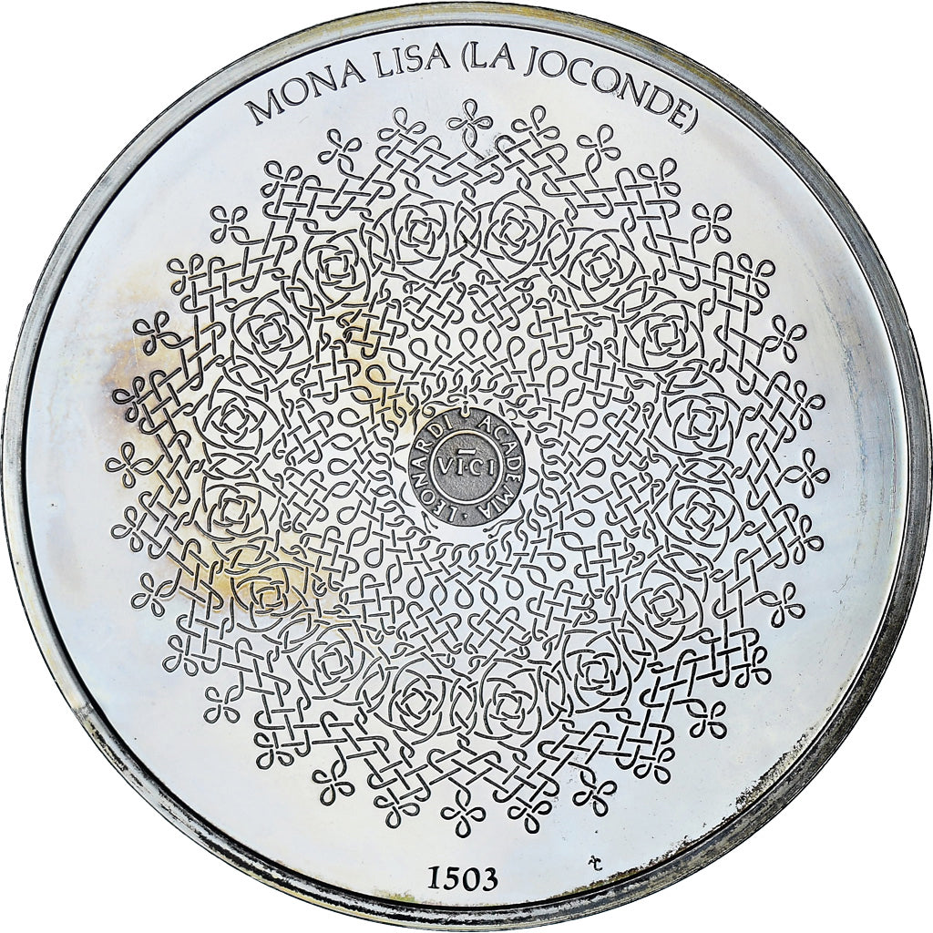France, Médaille, Léonard de Vinci, Mona Lisa (la Joconde), Proof, SPL, Argent