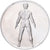 Frankreich, Medaille, Léonard de Vinci, homme nu, Proof, UNZ+, Silber