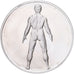 France, Medal, Léonard de Vinci, homme nu, Proof, MS(64), Silver