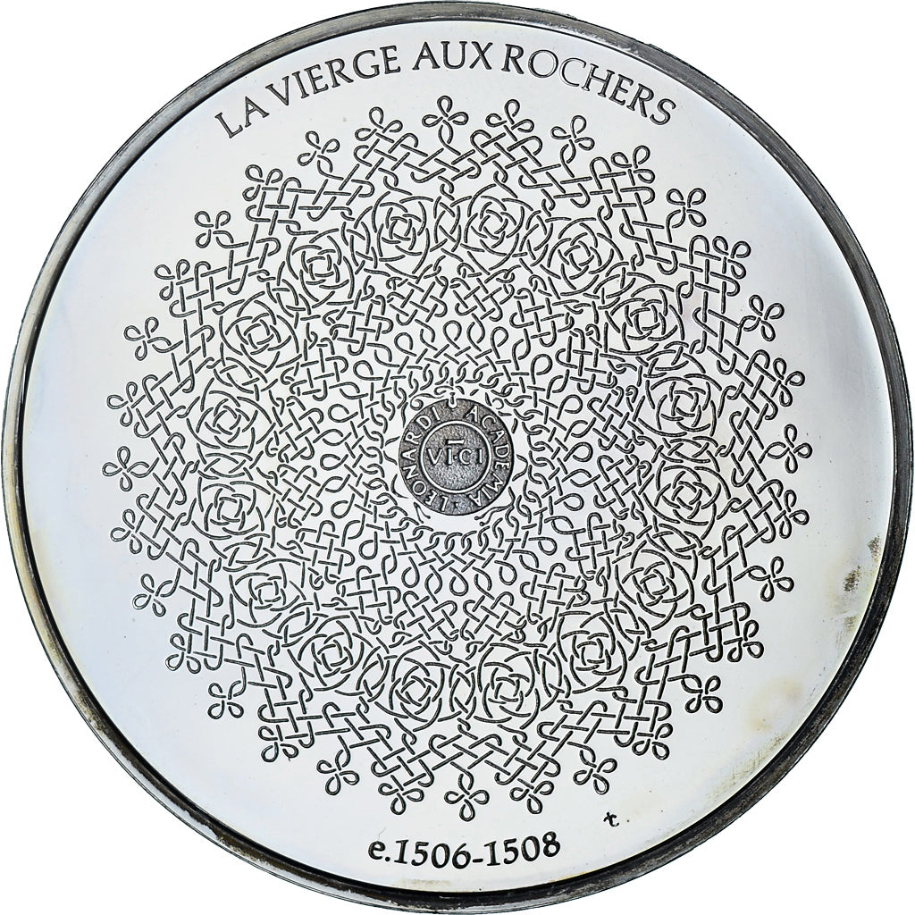 France, Medal, Léonard de Vinci, la Vierge aux rochers, Proof, MS(63), Silver