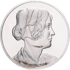 France, Médaille, Léonard de Vinci, jeune fille avec un bonnet, Proof, SPL+