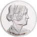 France, Médaille, Léonard de Vinci, jeune fille avec un bonnet, Proof, SPL+
