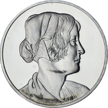 France, Médaille, Léonard de Vinci, jeune fille avec un bonnet, Proof, SPL+