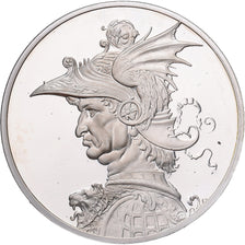 France, Medal, Léonard de Vinci, le Condottiere, Proof, MS(64), Silver