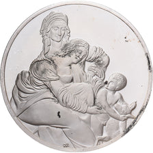 France, Médaille, Léonard de Vinci, la Vierge et saint Anne, Proof, SPL