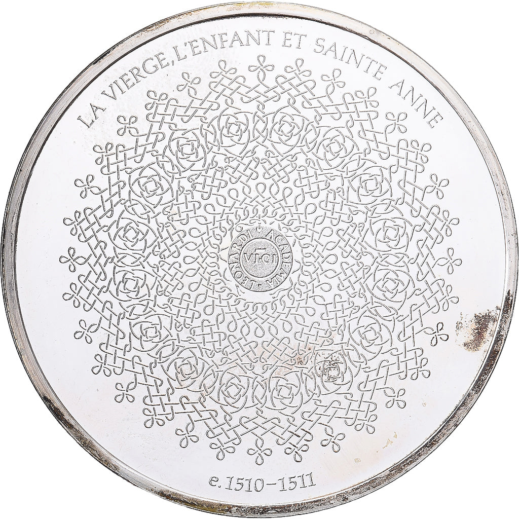 France, Médaille, Léonard de Vinci, la Vierge et saint Anne, Proof, SPL