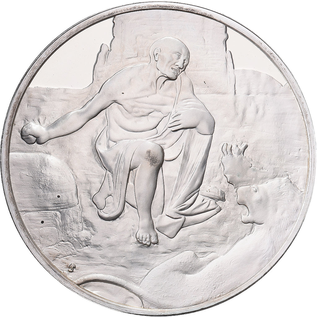 France, Medal, Léonard de Vinci, saint Jérôme, Proof, MS(64), Silver