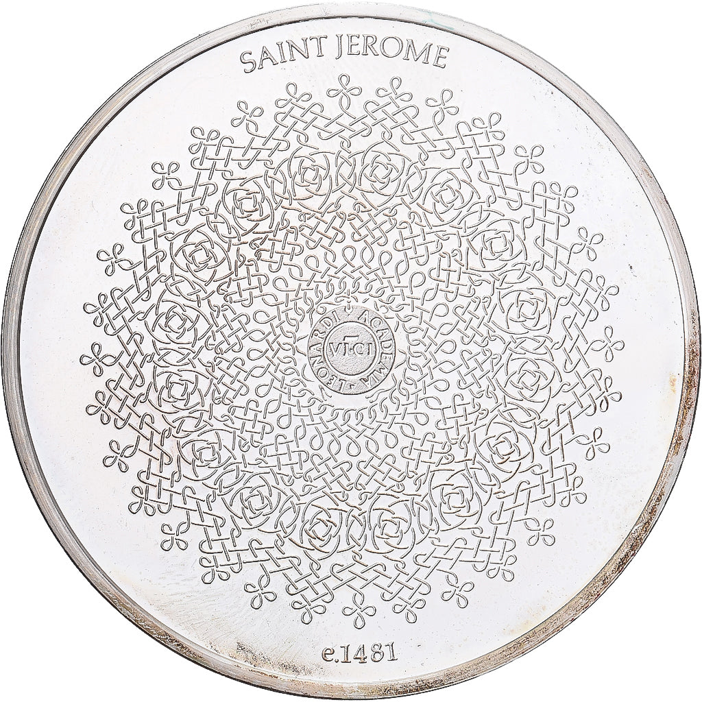 France, Medal, Léonard de Vinci, saint Jérôme, Proof, MS(64), Silver