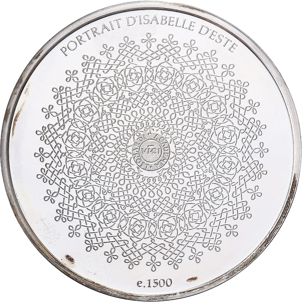 France, Medal, Léonard de Vinci, portrait d'Isabelle d'Este, Proof, MS(64)