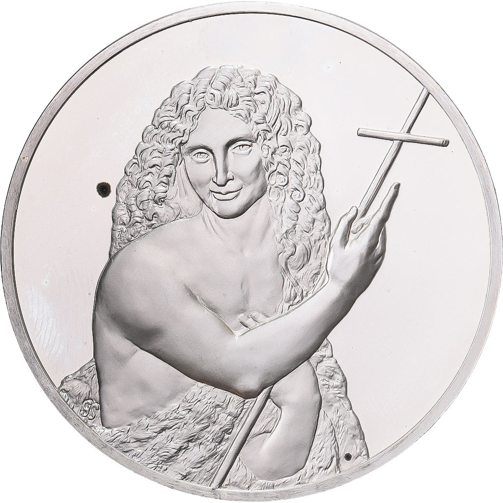 France, Medal, Léonard de Vinci, saint Jean-Baptiste, Proof, MS(64), Silver