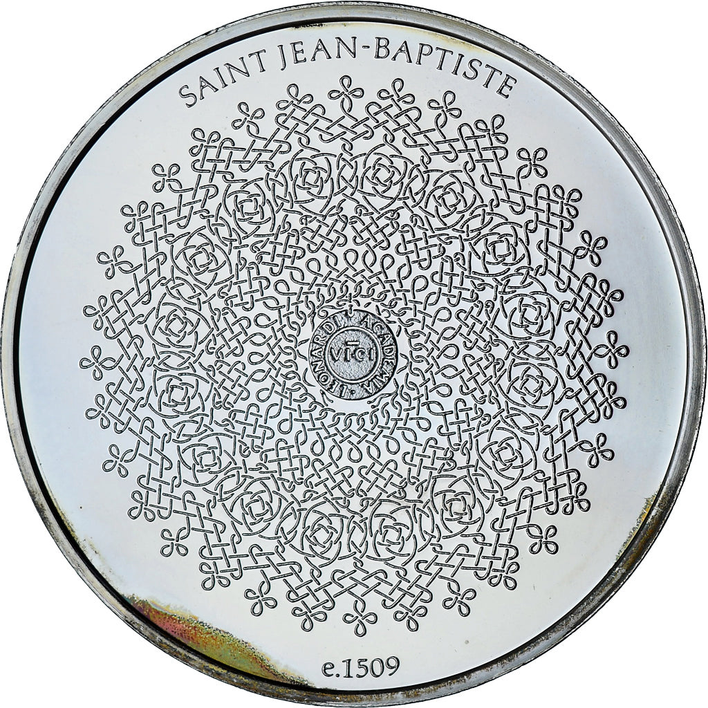 France, Médaille, Léonard de Vinci, saint Jean-Baptiste, Proof, SPL+, Argent