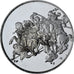 France, Medal, Léonard de Vinci, combat pour l'étendard, Proof, MS(63), Silver