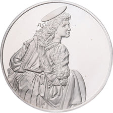 France, Medal, Léonard de Vinci, l'ange à genou, Proof, MS(64), Silver