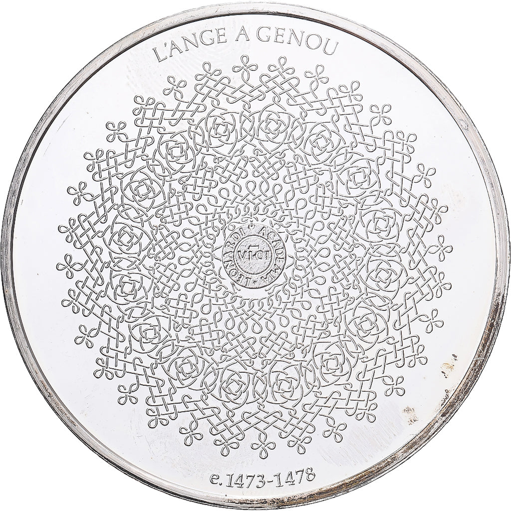 France, Medal, Léonard de Vinci, l'ange à genou, Proof, MS(64), Silver