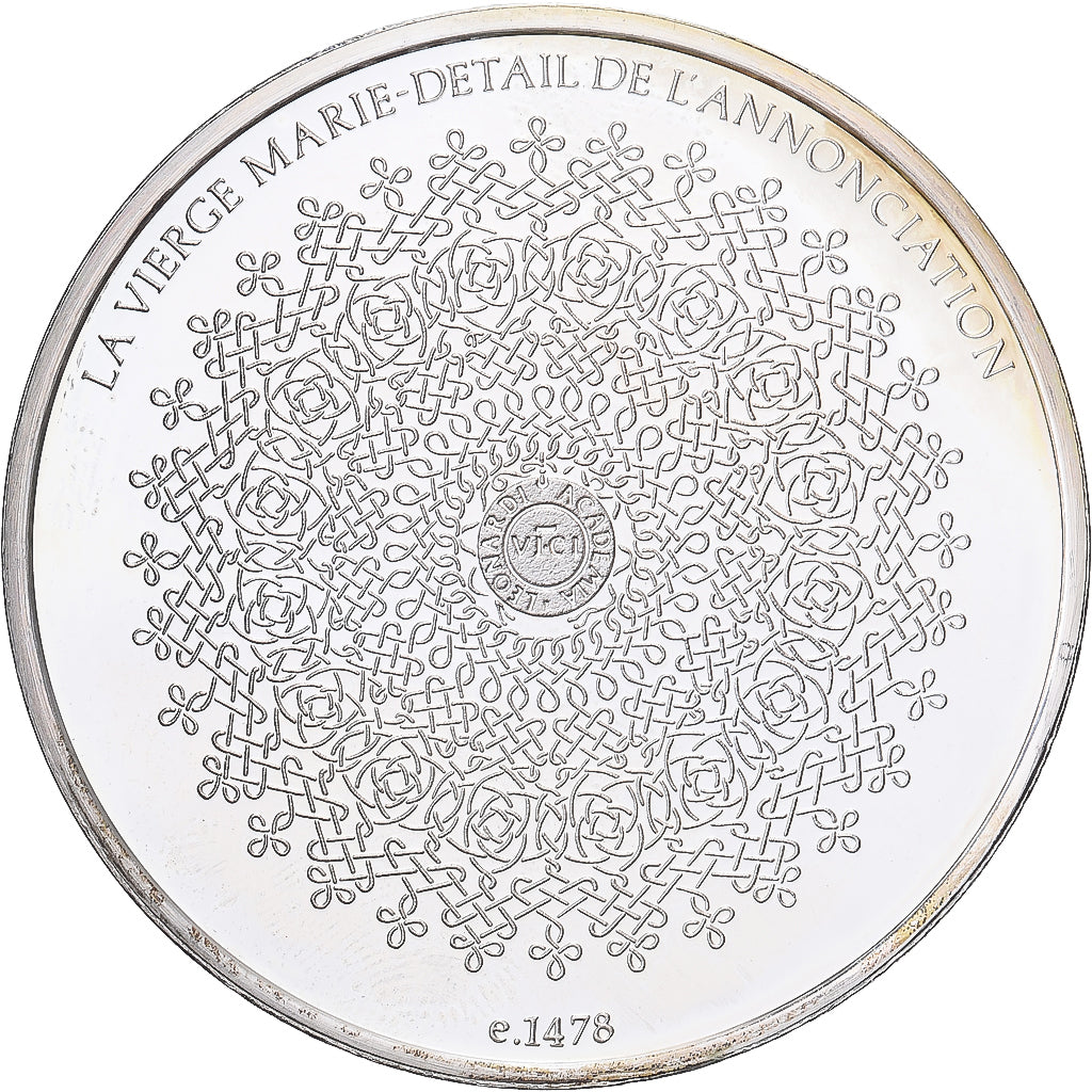 France, Medal, Léonard de Vinci, détail de l'Annonciation, Proof, MS(64)