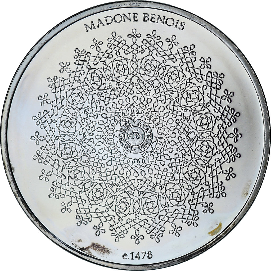 France, Medal, Léonard de Vinci, Madone Benois, Proof, MS(64), Silver